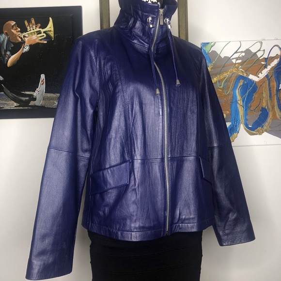 Chico's Faux Leather Jacket - Picture 2 of 5